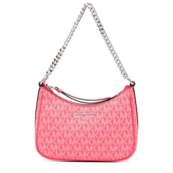 MICHAEL Michael Kors Handbags - MICHAEL MICHAEL KORS Jet Set Charm Small Logo Pochette Geranium